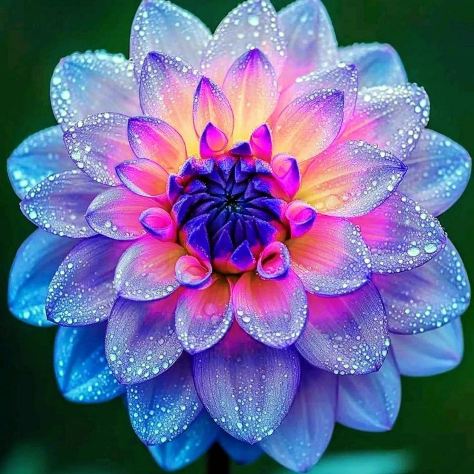 Dahlia Rhizome for Planting, Hardy Perennial, Excellent Display, Mix Greening Flower, Natural Organic, Wedding, Balcony Garden-2 Rhizome-I