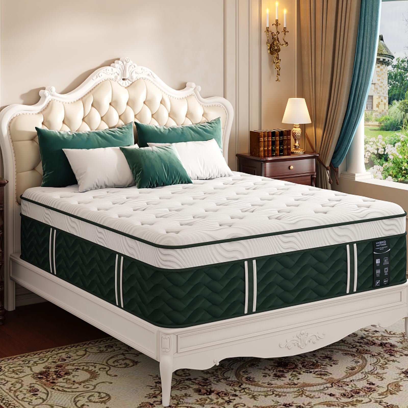 DIFAME Luxury 14 Inch Queen Size Hybrid Bed Mattress