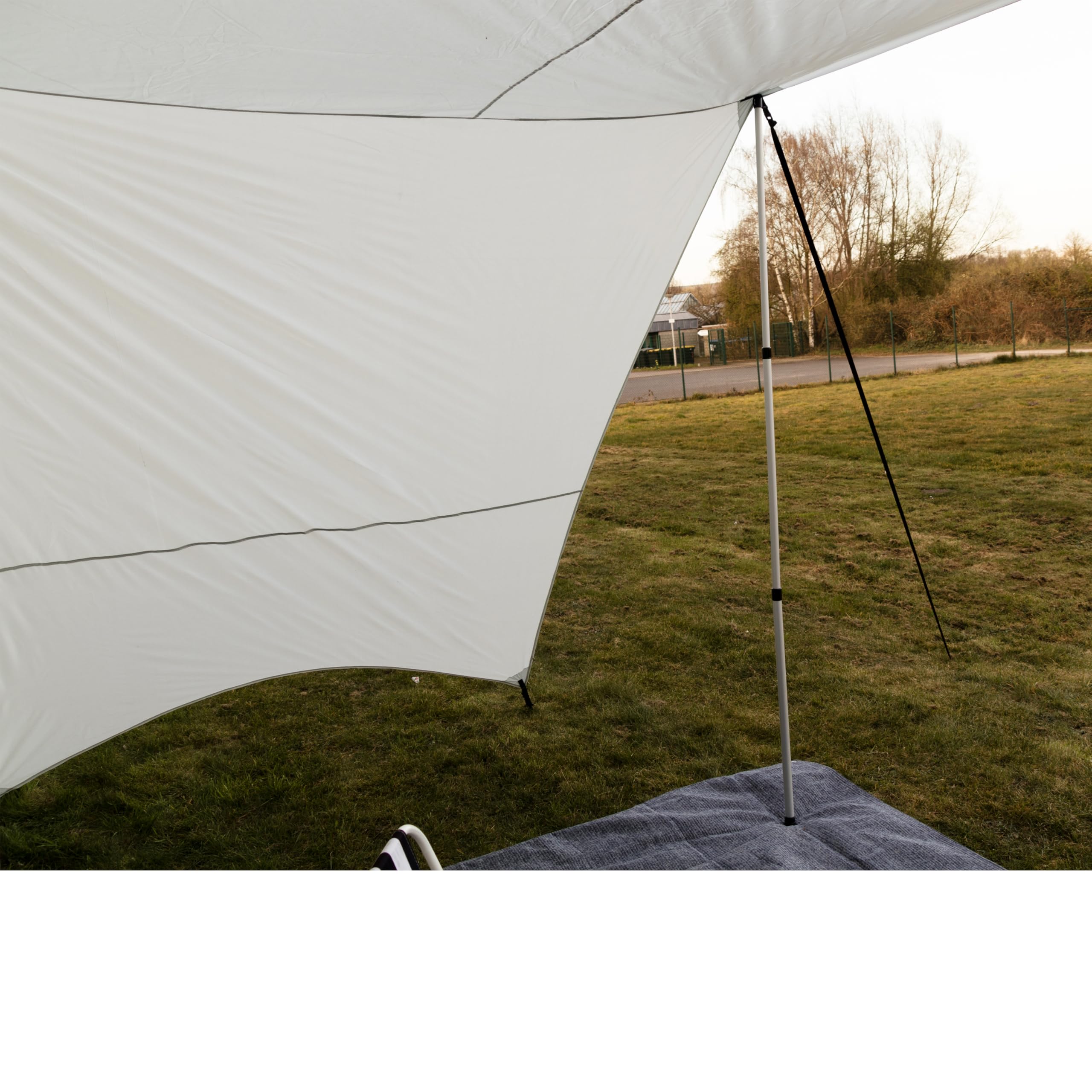 decathlon tarp xl Tent Tarp Hammock Rain Fly PU Waterproof Windproof UV 50+ Sunshade Essential Survival Camping Hiking CP / 299cm*244cm