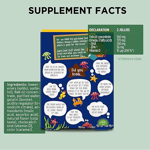 Miniatura 3 de Moller's   Gelatinas Omega 3 para niños  Cola  36 cápsulas