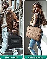 Vista 2 de BAGSMART 15.6-16 inch Laptop Computer Case with Strap,Shockproof Waterproof Laptop Bag with Sturdy Handle