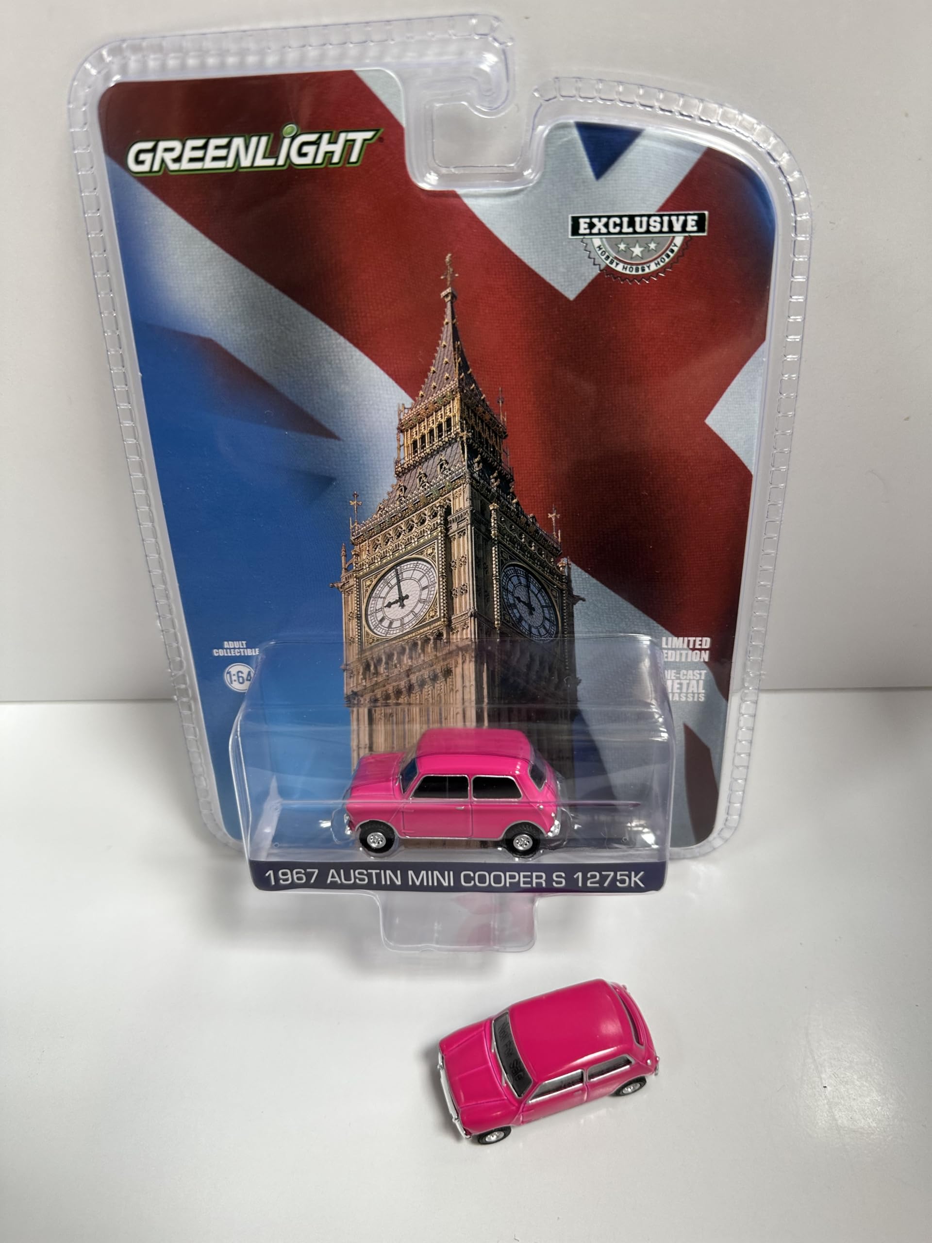 Greenlight 1967 Austin Mini Cooper 1275K Pink