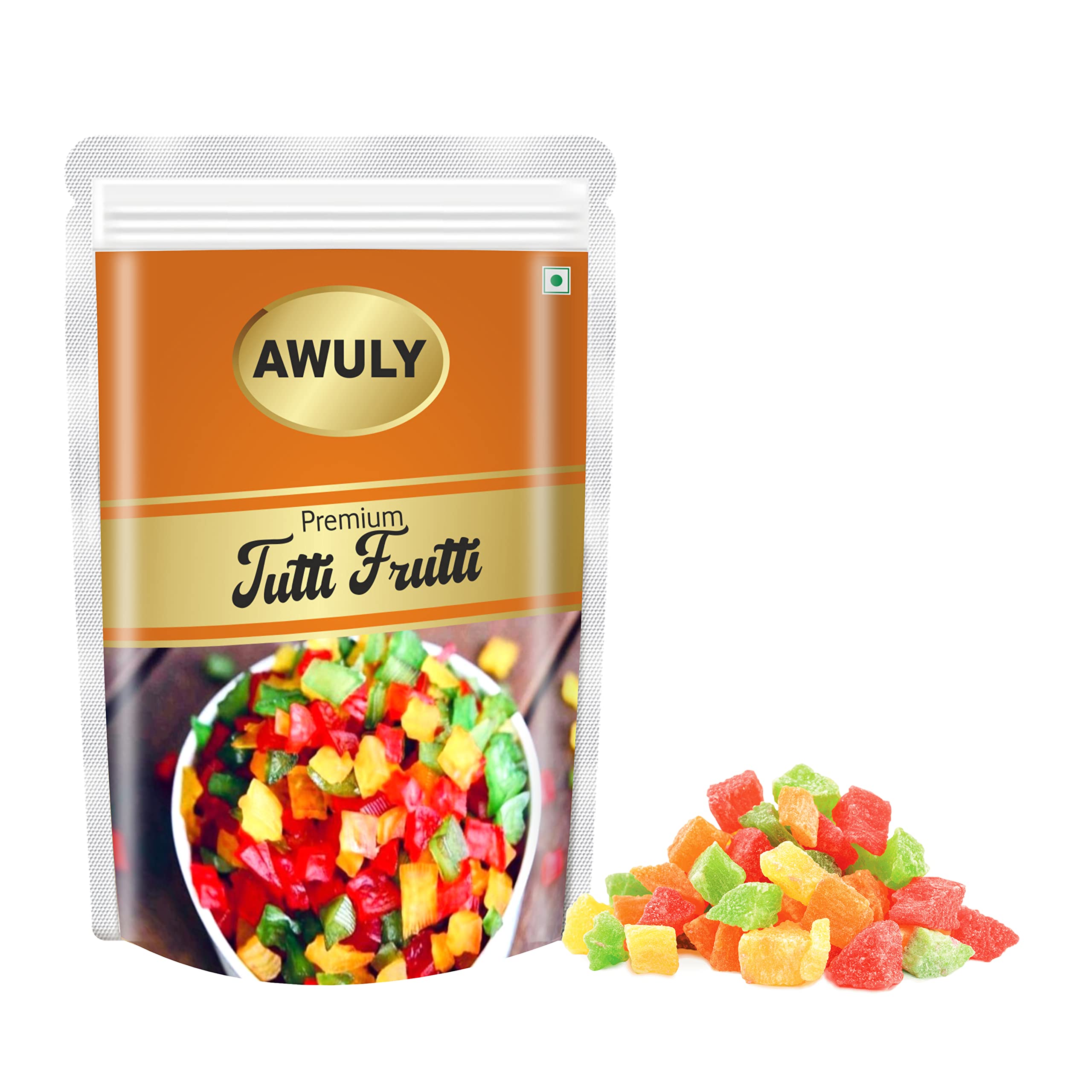 AWULY Fresh and Natural Tutti Frutti Mix Pack (Cherries Fresh Fruits) Tutti Fruit Tuttiy Frutti Topping for cakes Decoration, ice cream, Bread and Pastries 200 Grams Pouch-image-30