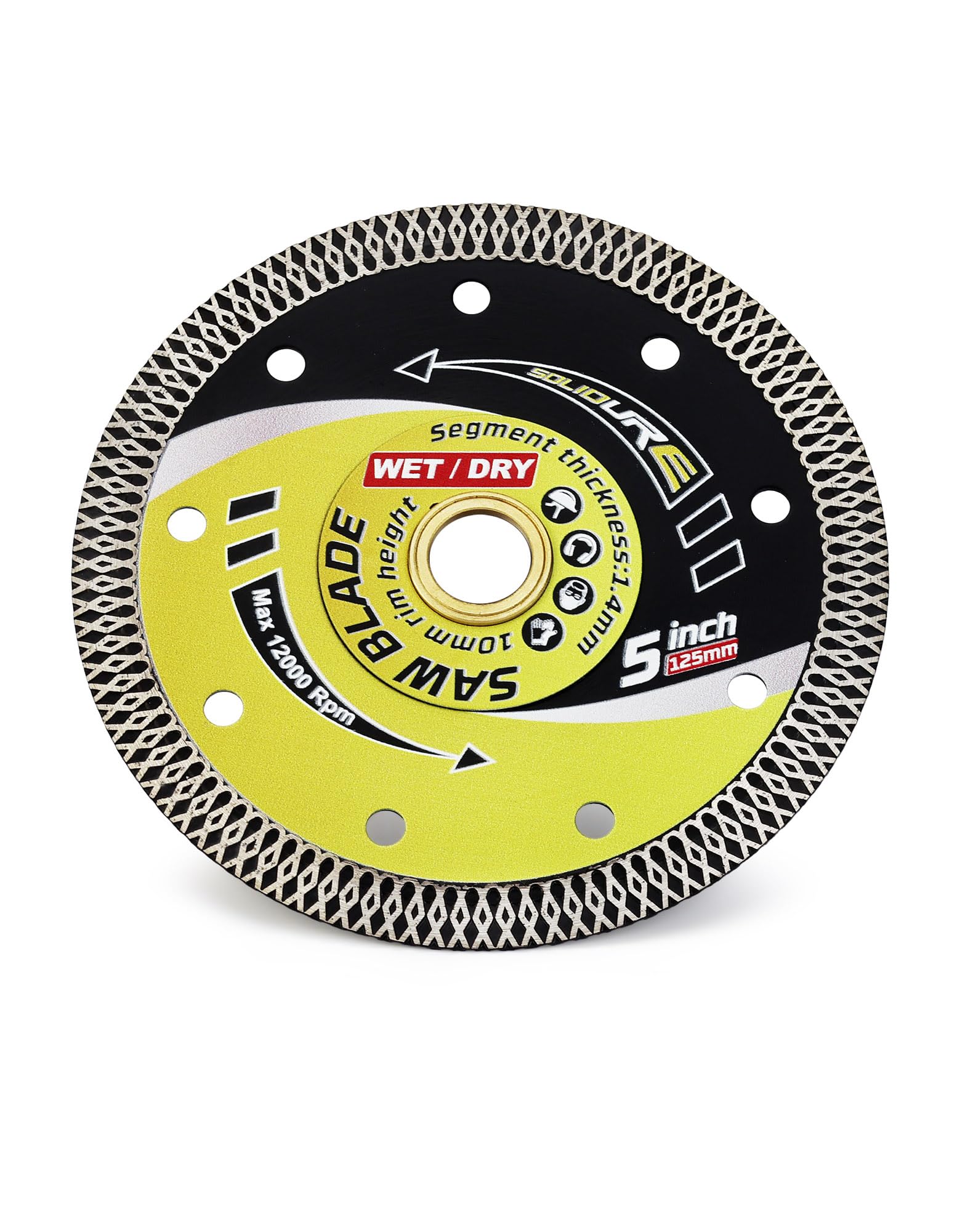 125mm Diamond Cutting Discs,Super Thin Ceramic Cutting Disc Cut on Porcelain,Granite,Marble,Concrete,Tiles,Stones,Bricks & Ceramics - Image 2