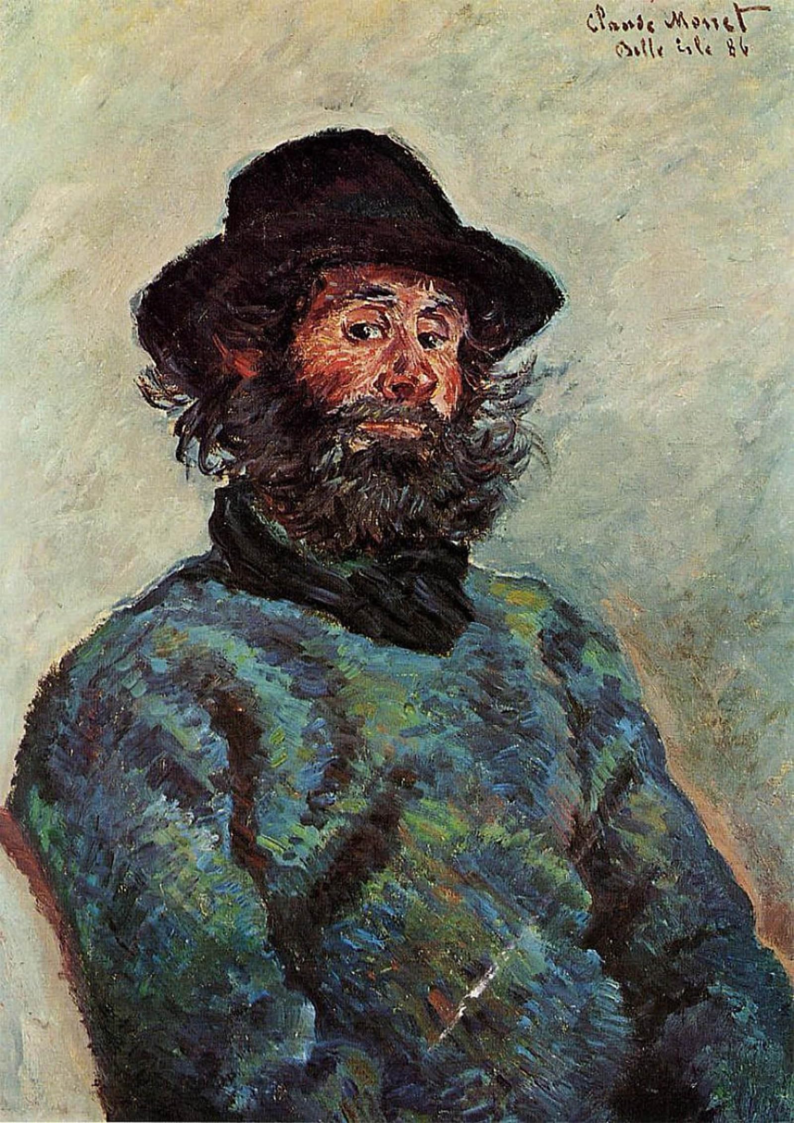 ARTXLXXBN Famous Painting Canvas Artwork Graffiti Print Portrait De Polyn by Claude Monet Portrait Canvas Image for Home Decor 60x90cm