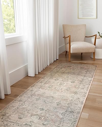 Miniatura 6 de Loloi II Hathaway HTH-03 - Alfombra decorativa con estampado de Java, diseño tradicional, 2 x 5pies