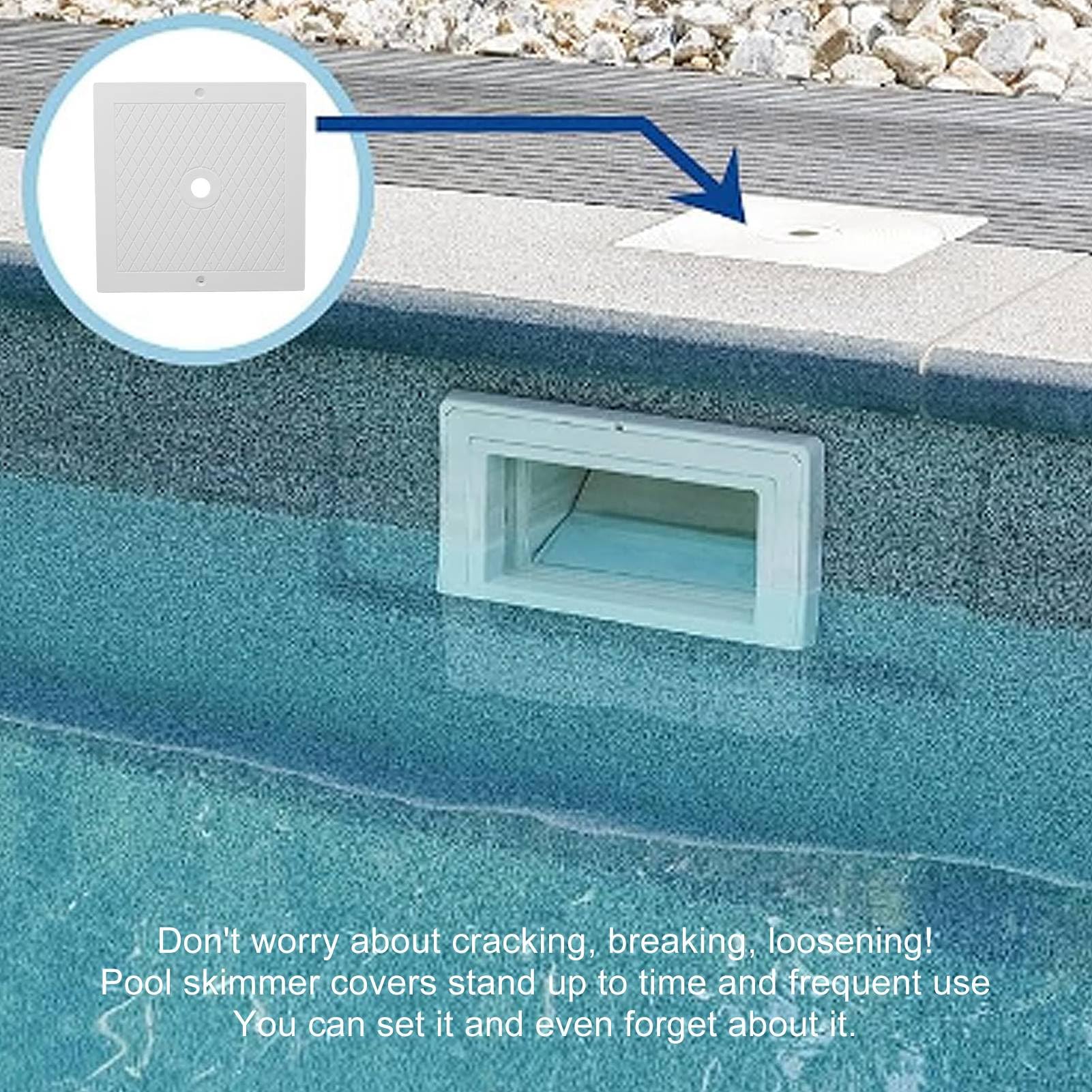 10in Square Skimmer Lid Replacement, Heavy Duty Plastic Pool Skimmer Cover  with UV Inhibitors, Pool Skimmer Lid : Amazon.ca: Patio, Lawn & Garden