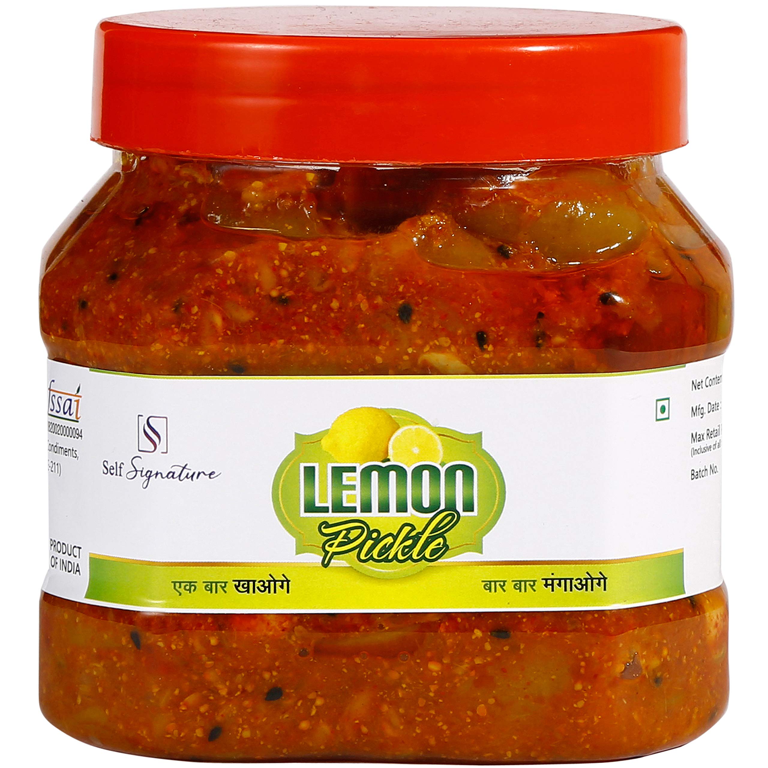 Self Signature Khatta Lemon Pickle, Nimbu Ka Achaar Ka Achaar (500 gm) (B08PFTBY3D) Amazon Price History, Amazon Price Tracker