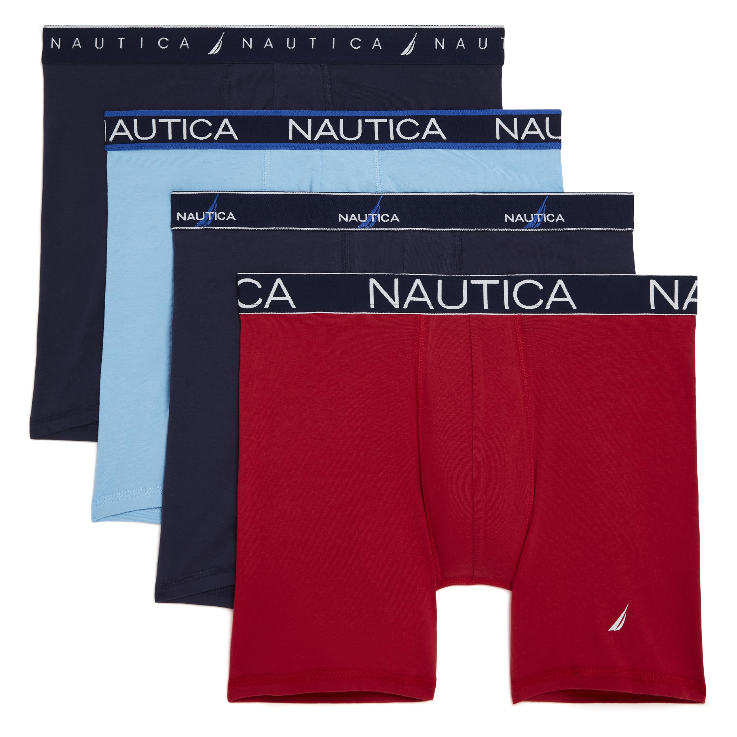 NauticaMen's 4 Pack Limited Edition Cotton Stretch Boxer Briefs