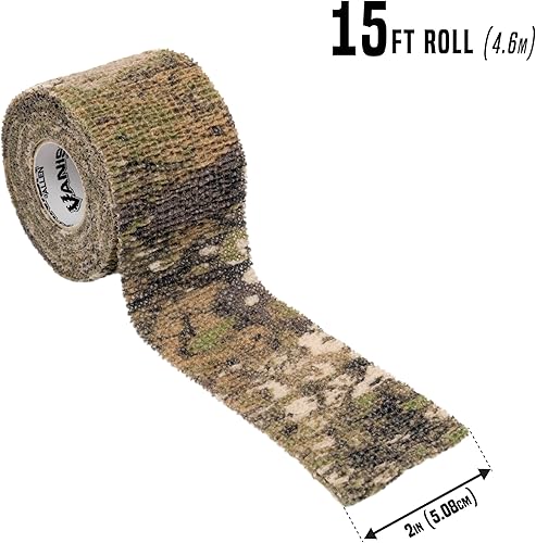 Miniatura 10 de Allen Company Vanish Camo Rifle Wrap - Protective Shotgun Hunting Gun Skin - Reusable and Washable - 2IN by 15FT