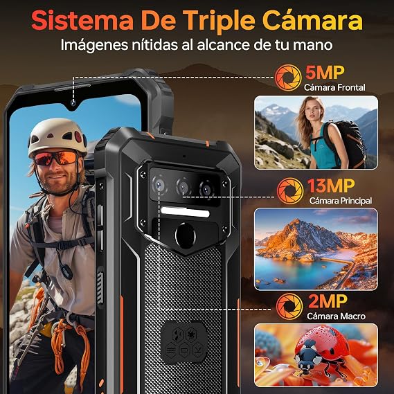 OUKITEL WP23S Unbreakable Mobile Phone 16GB+64GB 10600mAh Android 15 NFC Smartphone [Energy Class A]