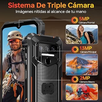 OUKITEL WP23S Unbreakable Mobile Phone 16GB+64GB 10600mAh Android 15 NFC Smartphone [Energy Class A]