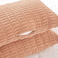 Vista 79 de Fancy Homi Fundas de almohada decorativas bohemias de 20 x 20 pulgadas para sala de estar, sofá, cama, sillón, rústico, moderno, decoración del Crema