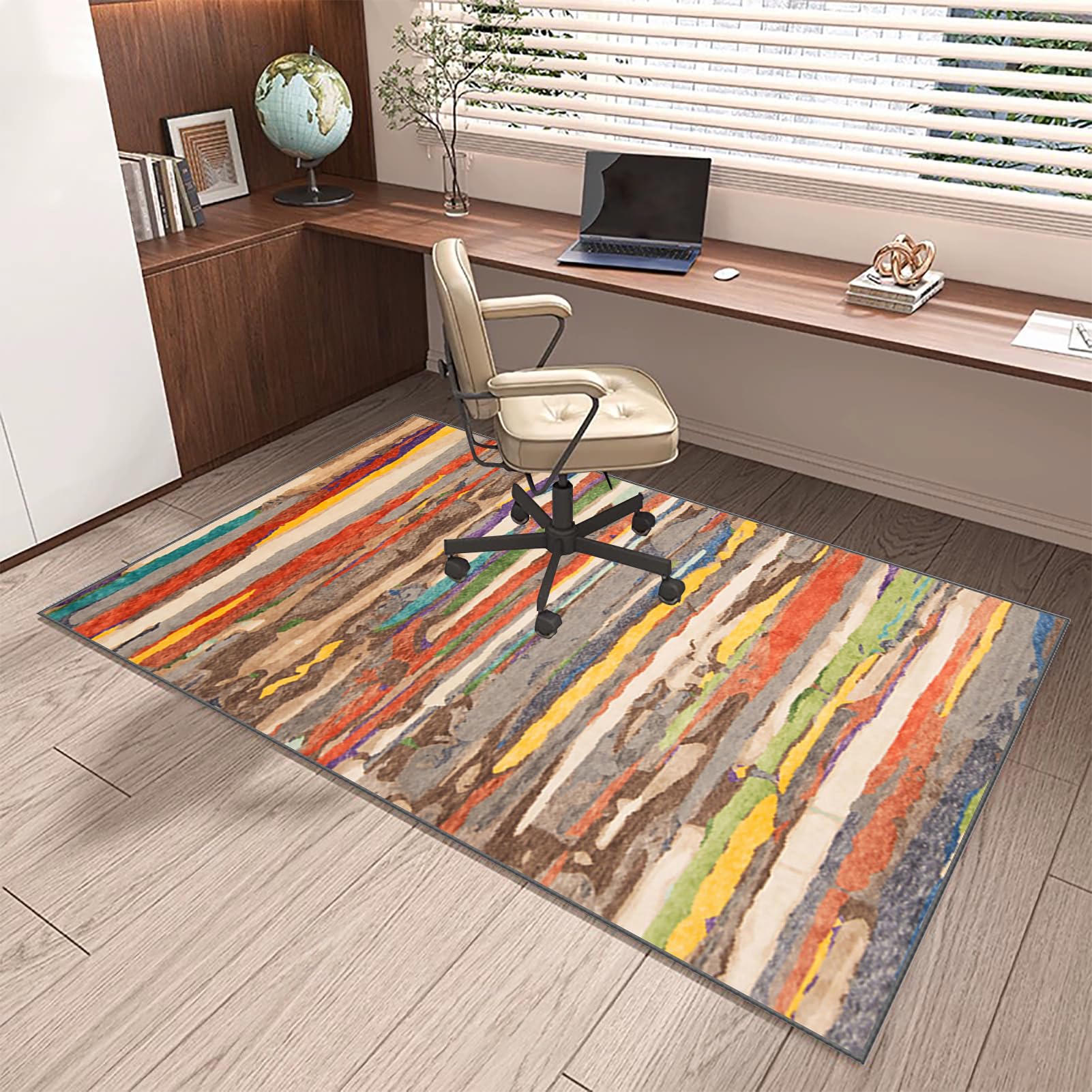 Tapis de Chaise de Bureau pour Protection de Sol en Bois, 200 x 300 cm Tapis Gaming Sol pour Sols Durs, Tapis de Chaise à roulettes, Tapis sous Chaise Bureau Protège Moquette/Parquet