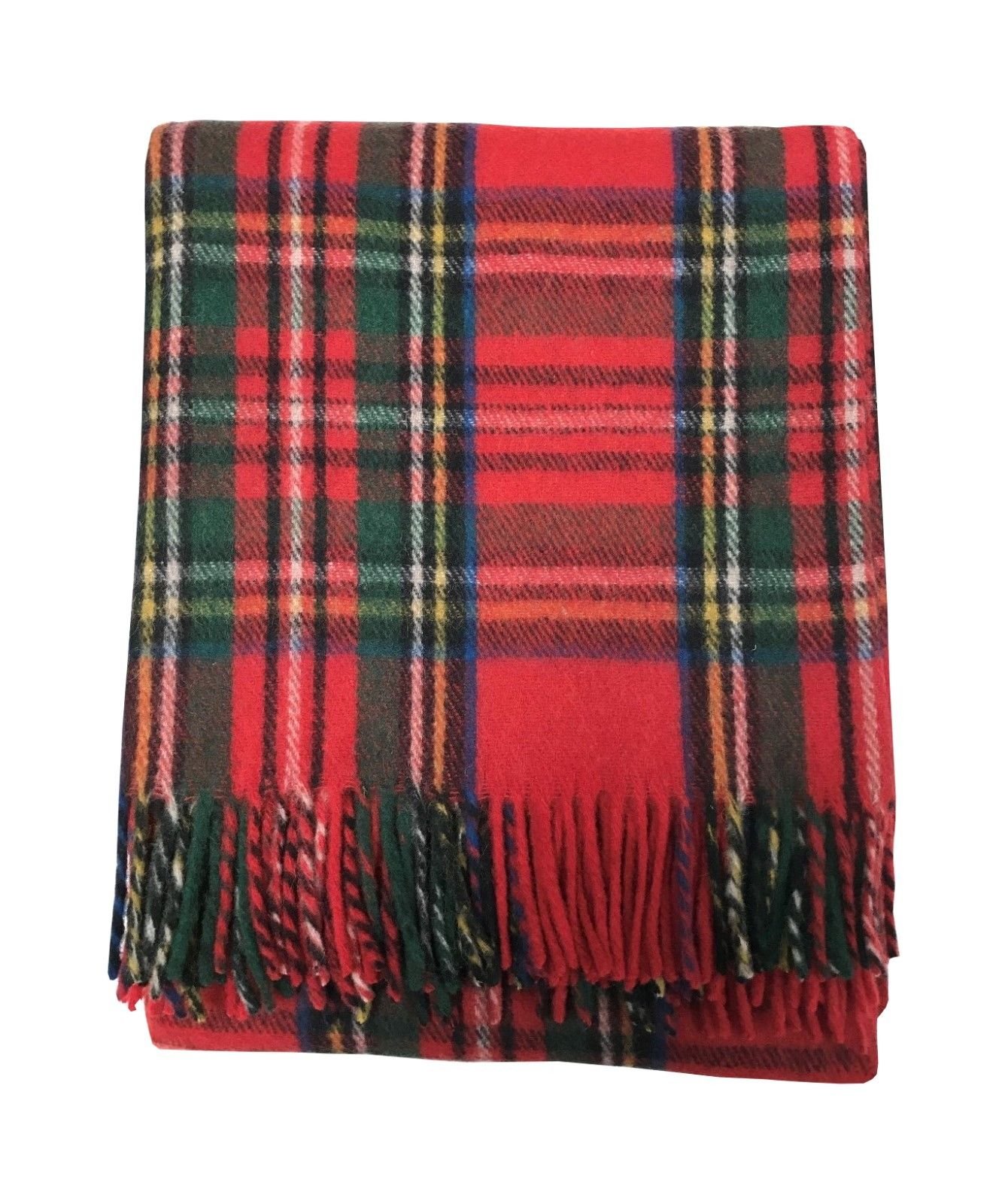 Tapis en tartan écossais traditionnel couverture pure laine tweed de haute qualité