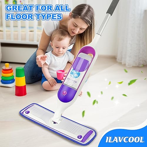 Miniatura 8 de Paquete de 6 almohadillas reutilizables para trapeador Swiffer PowerMop, almohadillas de repuesto para mopa eléctrica de 13 a 15 pulgadas,