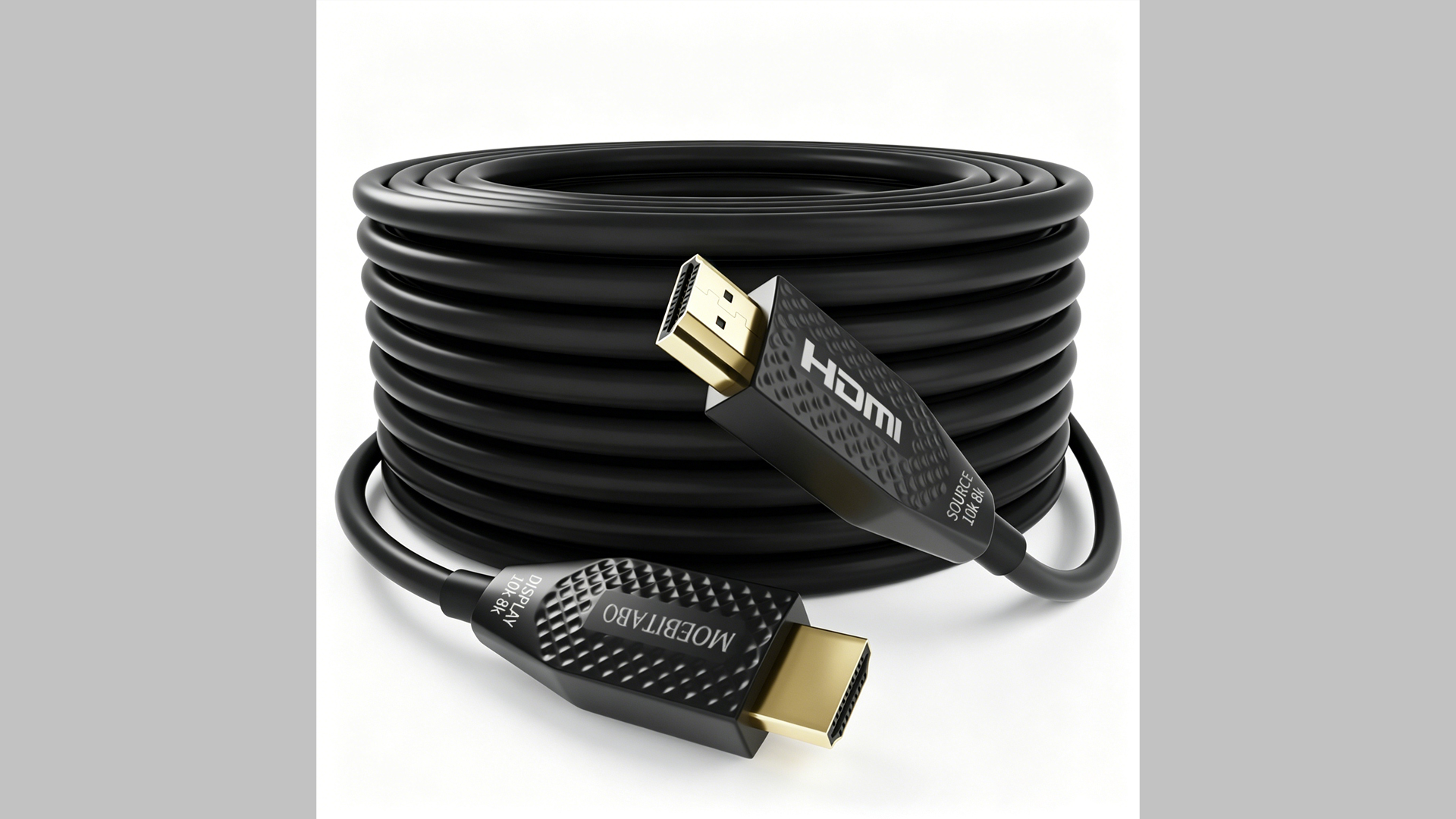 Image of 8K Long Fiber Optic Hdmi cable in-Wall CL3 Rated 48Gbps 40ft Ultra High speed HDMI 2.1 Cord 8K@60Hz 4K@120Hz 10K@30Hz HDCP 2.2&2.3, eARC HDR10 Dolby Compatible with Laptop /PS5 /TV /PC /Switch /Mac /Xbox