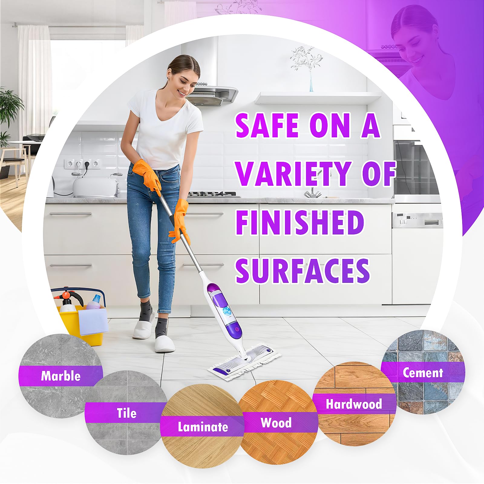 Paquete de 20 recambios desechables para mopa Swiffer PowerMop, kit de fregona multisuperficie, repuesto de almohadilla de fregona multisuperficie para mopa Swiffer Power para limpiar suelos