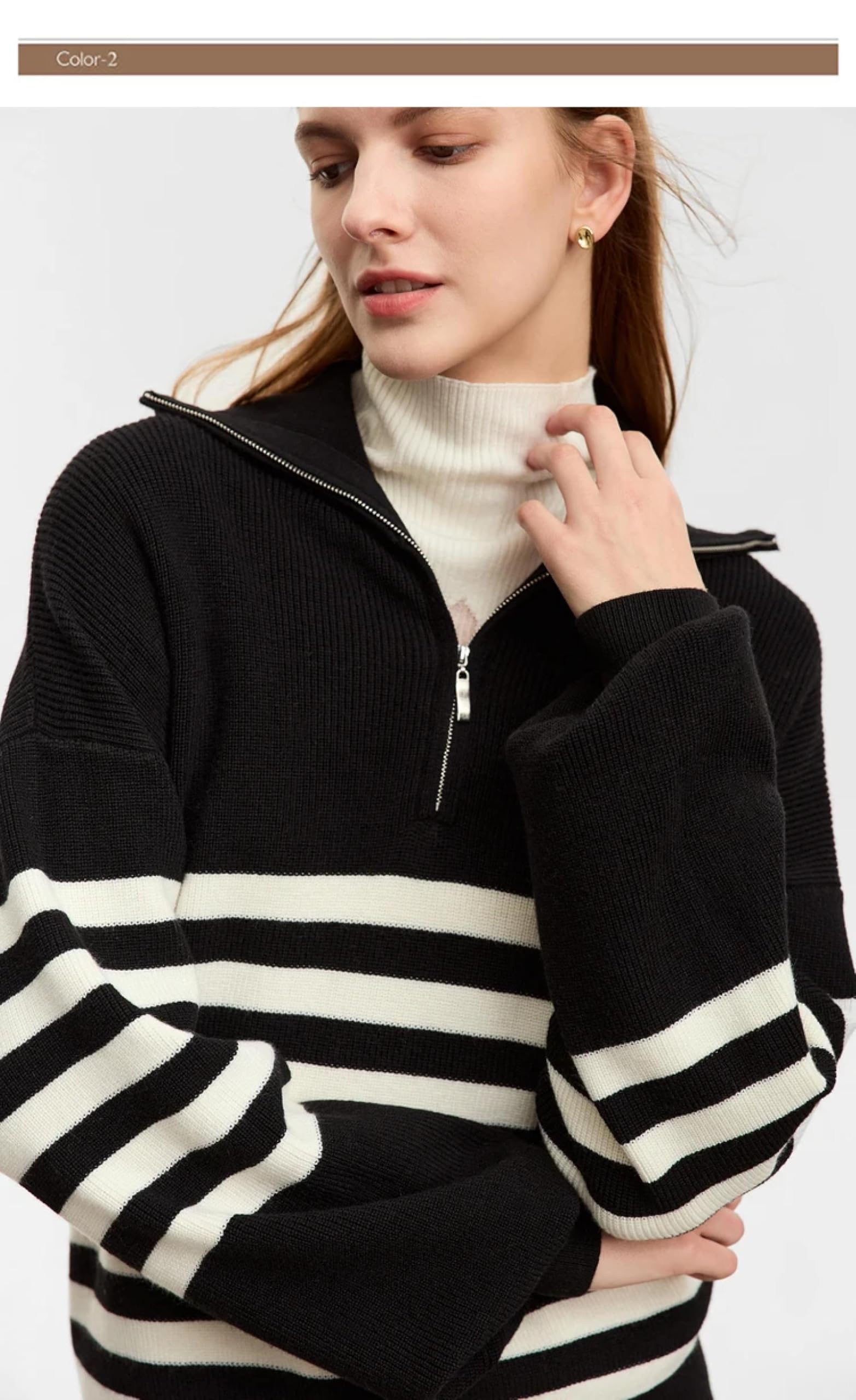 Maglione Felpe con Cappuccio Hoodies Pullover Sweatshirt Uomo Donna Maglioni per Donna M Whitestriped