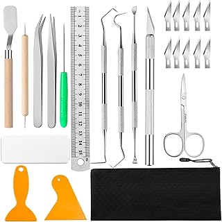Dorhui Weeding Tools for Vinyl, Craft Basic Set, Craft Vinyl Tools Kit for Weeding Vinyl, Silhouettes, DIY Art Work Cutting, Hobby, Scrapbook, Cameos, Lettering