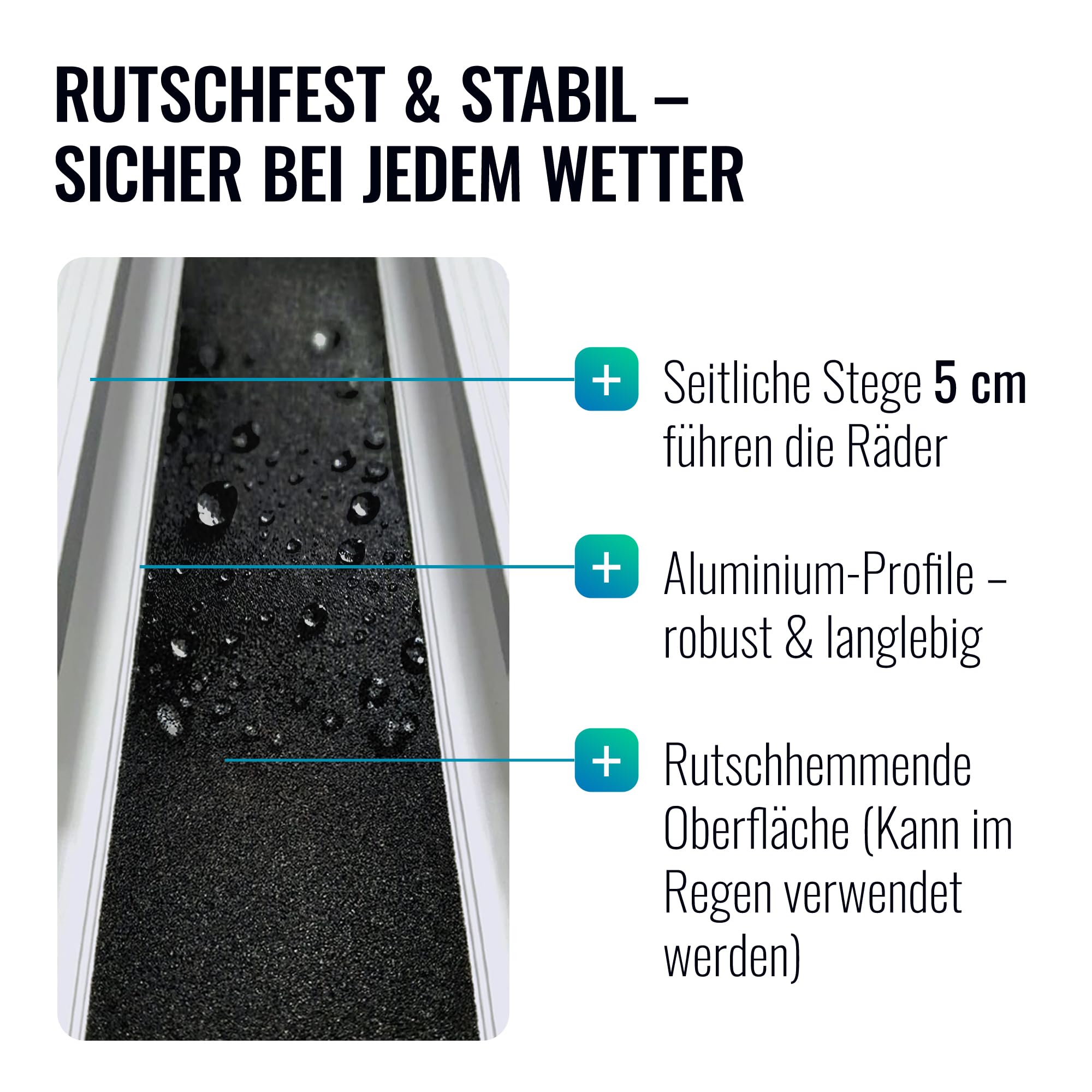 Rampa para silla de ruedas de aluminio, plegable, telescópica, para silla de ruedas, para cochecitos, escaleras y umbrales de puerta, 240 cm