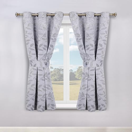 Miniatura 182 de Superior Cortinas opacas, oscurecimiento de la habitación para dormitorio, bloqueo solar, térmicas, cortinas bohemias modernas, colección de hojas