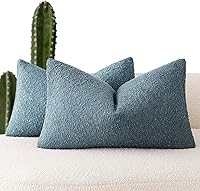 Vista 80 de Foindtower - Juego de 2 fundas decorativas de textura de bucle, fundas de almohada acentuadas, fundas de cojín sólidas, neutrales, para sofá, silla