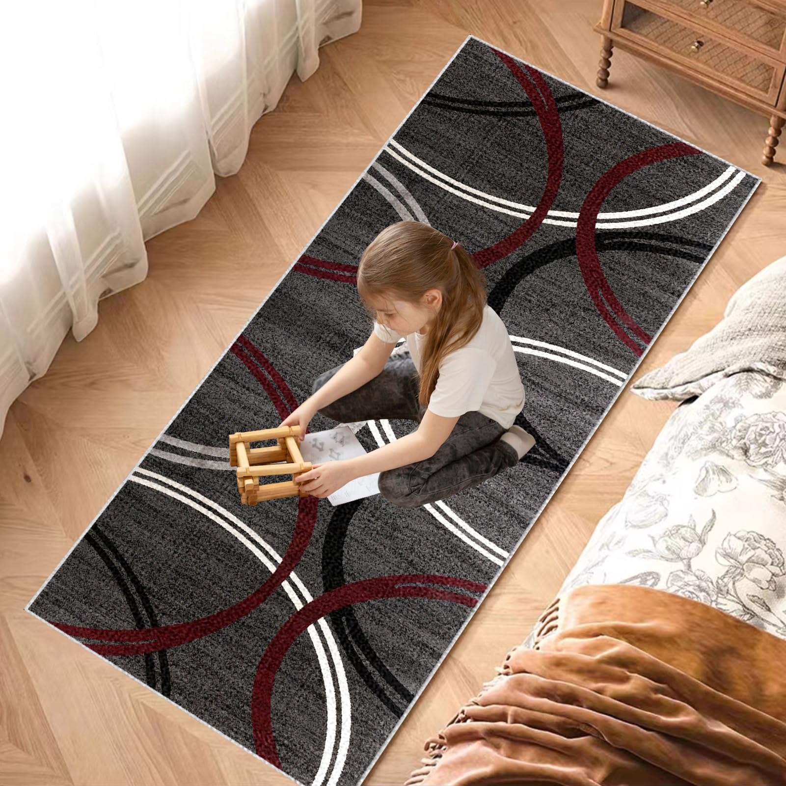Dywan do długiego korytarza 70 x 150 cm antypoślizgowy dywanik kuchenny Chłonny chodnik wejściowy dywan do przedpokoju, dywanik kuchenny, dywanik do przedpokoju, kuchni, salonu, sypialni