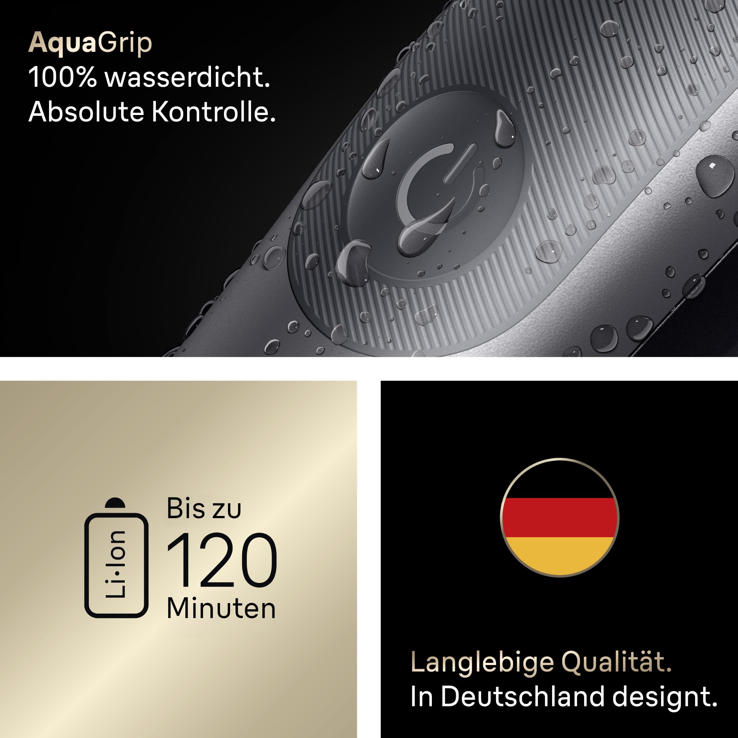 Braun Multigroom All-in-One Series 9, 20-in-1 Trimmer, AIO9540, Grau | Barttrimmer, Nasenhaartrimmer, Haarschneidemaschine, 14 Längen, 120 Min. Akku, Wasserdicht, Inkl. Gillette Labs Rasierer