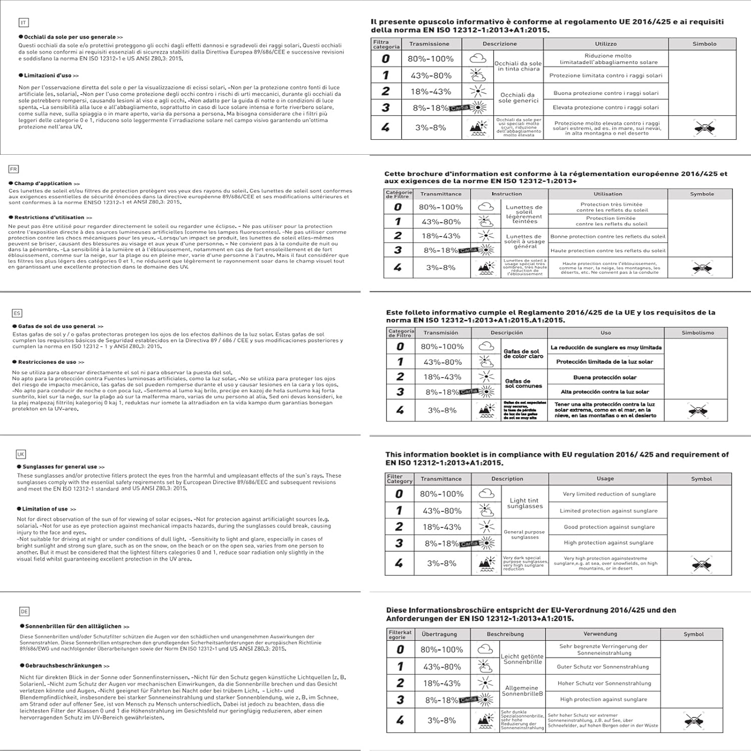 Miniatura 12 de CARFIA Gafas de sol polarizadas redondas vintage para mujer, marco de acetato, lentes de protección UV400, gafas hechas a mano CA5288