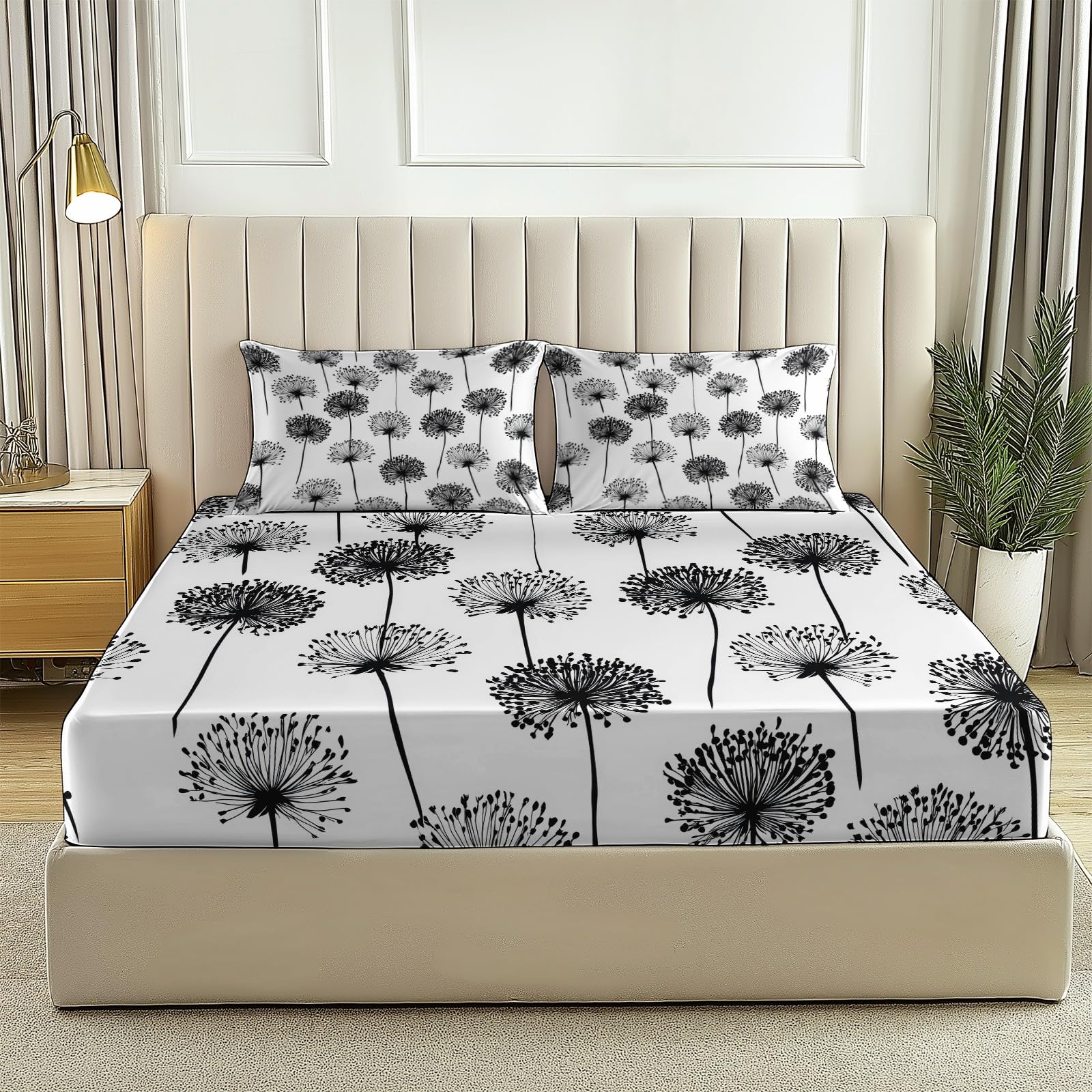 Drap housse et taie d'oreiller blanc 90x200 microfibre