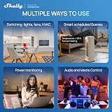 Shelly Wall Display XL Nero - 10.1" Pannello di Controllo Smart WiFi, 4 Pulsanti, Termostato, Relè Integrato 5A, Richiede Neutro, Sensori LUX, Altoparlanti Stereo, Home Assistant, Domotica - 5