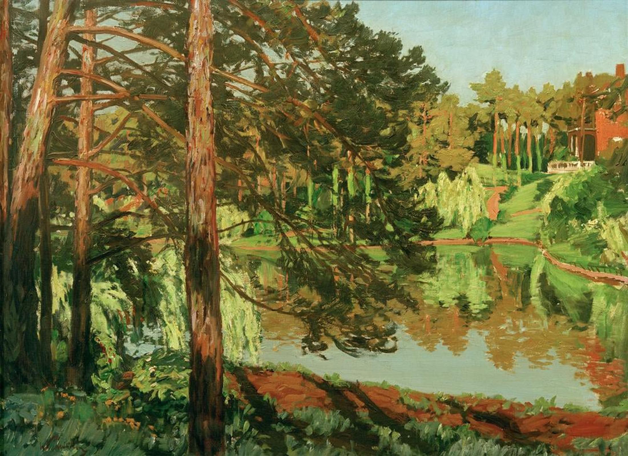 ARTXLXXBN Famous Prints Artwork Pictures Poster Painting Art From the Grunewald by Walter Leistikow Artwork Landscape Pictures for Home Decor 60x90cm
