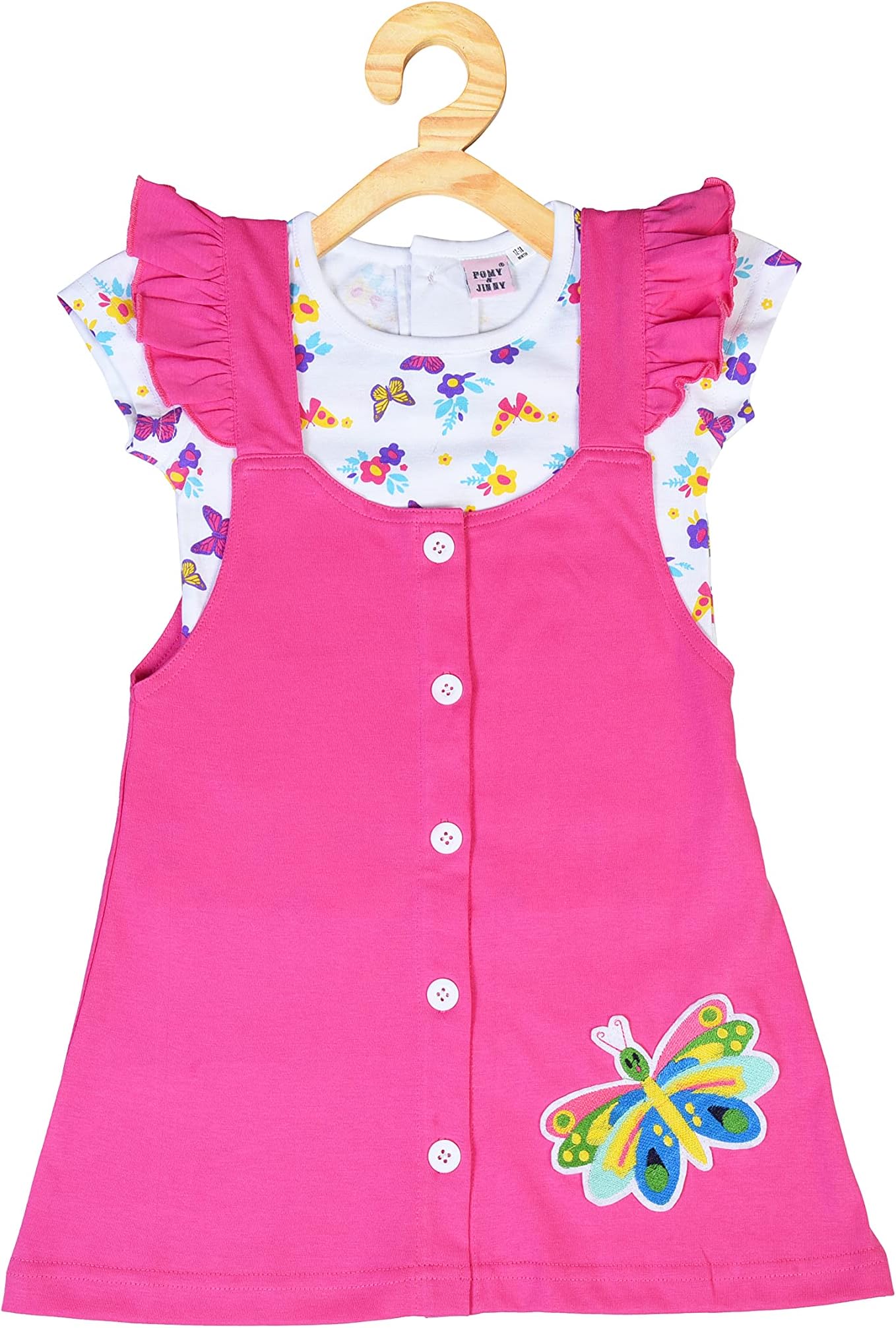 POMY & JINNY Girls Cotton A LINE Frock