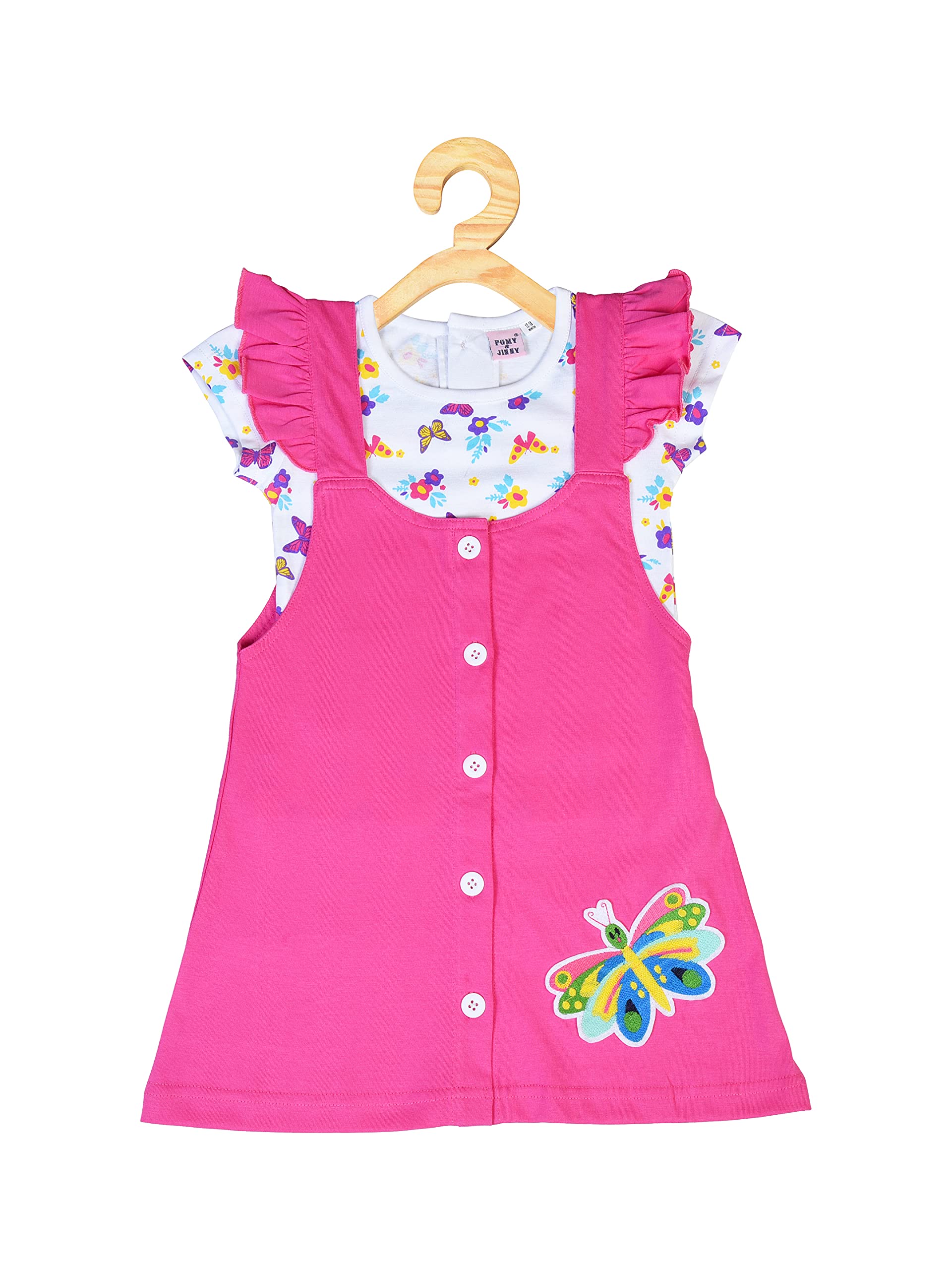 POMY & JINNY Girls Cotton A LINE Frock