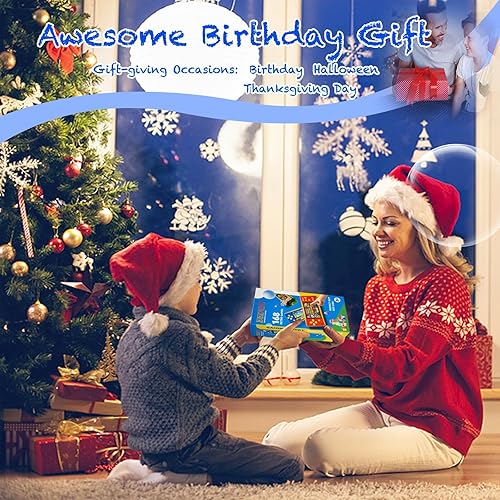 Miniatura 4 de Juegos de mano para niños de 4 a 12 años, 168 videojuegos retro integrados, reproductor de juegos portátil con pantalla de 3.2 pulgadas, recargable,