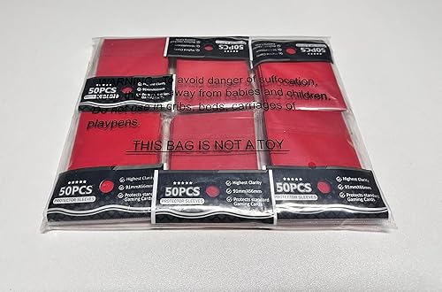 Miniatura 9 de Fundas de tarjetas rojas mate para MTG, 300 fundas de tarjeta estándar de ajuste perfecto para tarjetas de intercambio de tarjetas deportivas,