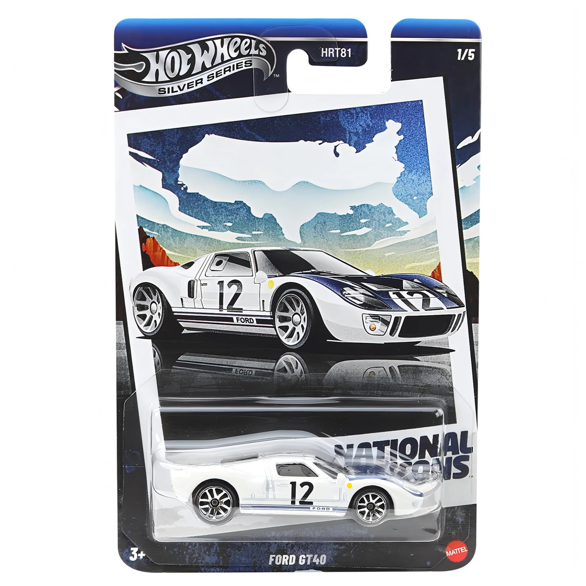 Hot Wheels Collector Vehículo de Colección Ford GT-​40 para coleccionistas