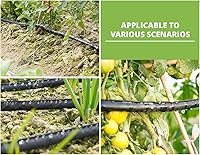 Vista 6 de Manguera de remojo plana de 15 pies, ahorra un 70% de agua, diseño a prueba de fugas, manguera de rociador de goteo de doble capa para cama de jardín