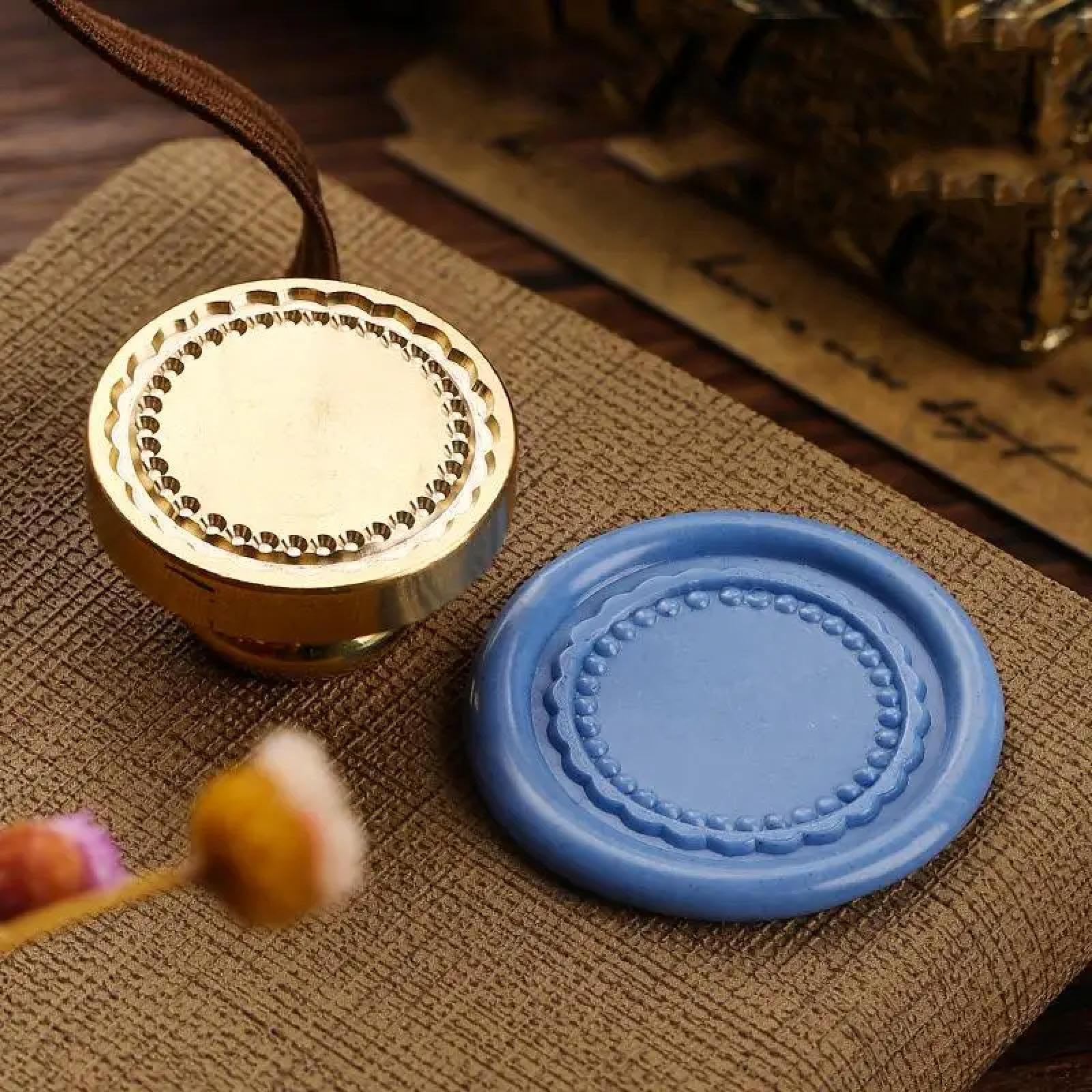 FOSANGPUSHI Wax Seal Stamp,Photo Frame Wax Seal Stamp Head Vintage Photos Sealing Stamp Head for Cards Envelopes Wedding Invitations Scrapbooking