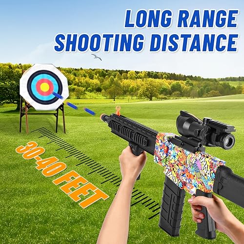 Miniatura 2 de Pistola de juguete para dardos Nerf Guns  Rifle de francotirador de juguete realista con alcance, 100 balas de espuma suave, 3 revistas, pistola de