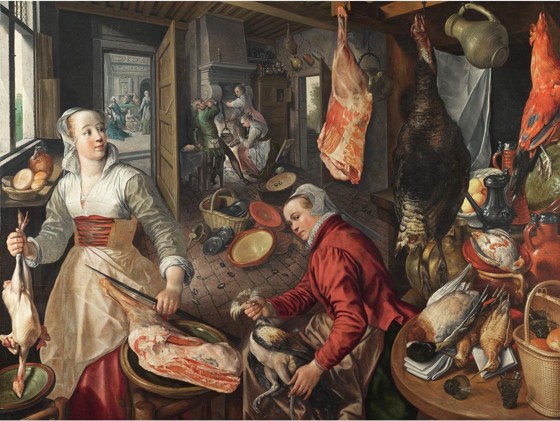 Joachim Beuckelaer The Four Elements Fire Extra Large Art Print Wall Mural Poster Premium XL