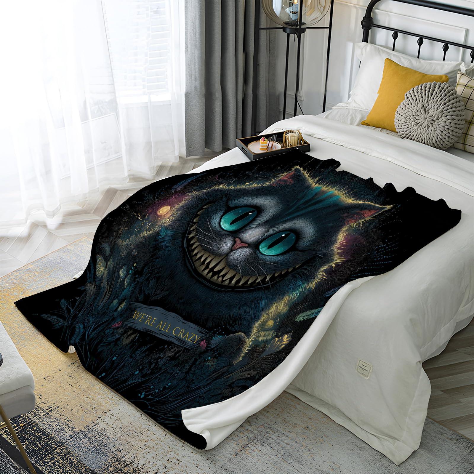 Couverture 3D capybaras flanelle lit canapé bleu chaud