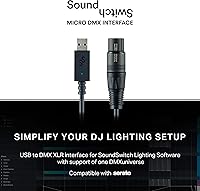 Vista 6 de Paquete de controlador DJ y DMX - Controlador DJ con 2 cubiertas, interfaz DMX y Serato DJ Lite – Numark DJ2GO2 Touch y interfaz DMX SoundSwitch