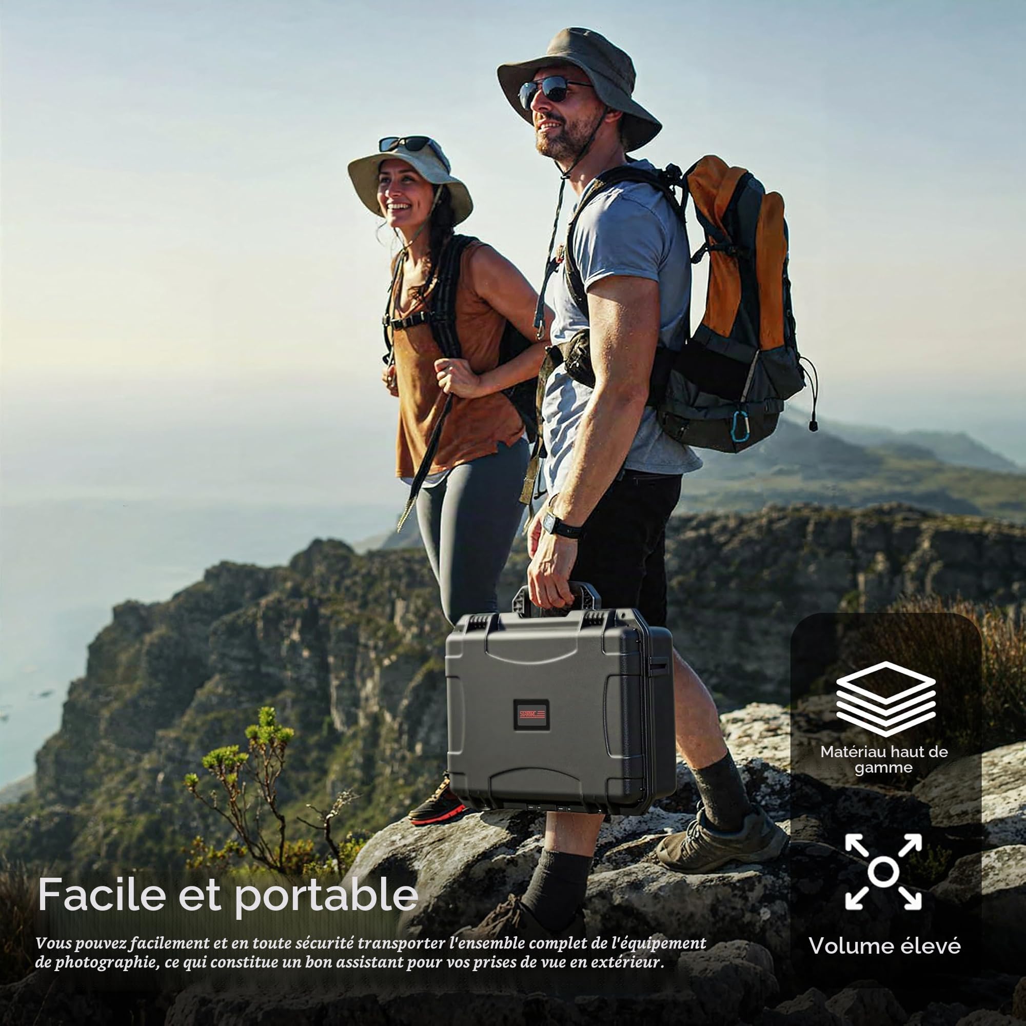 STARTRC Avata 360 Étui Rigide Étanche de Transport pour DJI Avata 360 Fly More Combo, Contrôleur DJI RC 2/RC Motion 3, Lunettes N3, 6 Batteries et Hub de Chargeur [Étui Seulement]