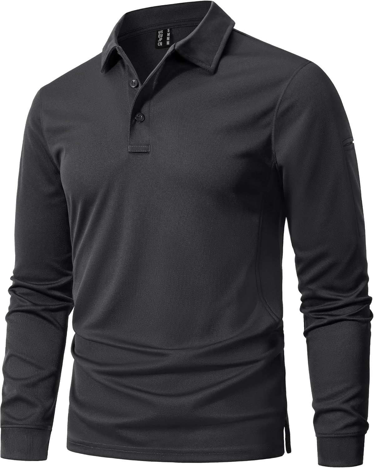 MAGNIVIT Men's Polo Shirts Long Sleeve Quick Dry Performance Shirt Military Tactical Army Combat Polo Shirts