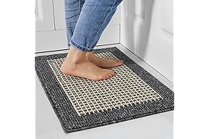 COSY HOMEER Washable Kitchen Small Throw Rug Stain Resistance, Non-Slip Mat Ideal...