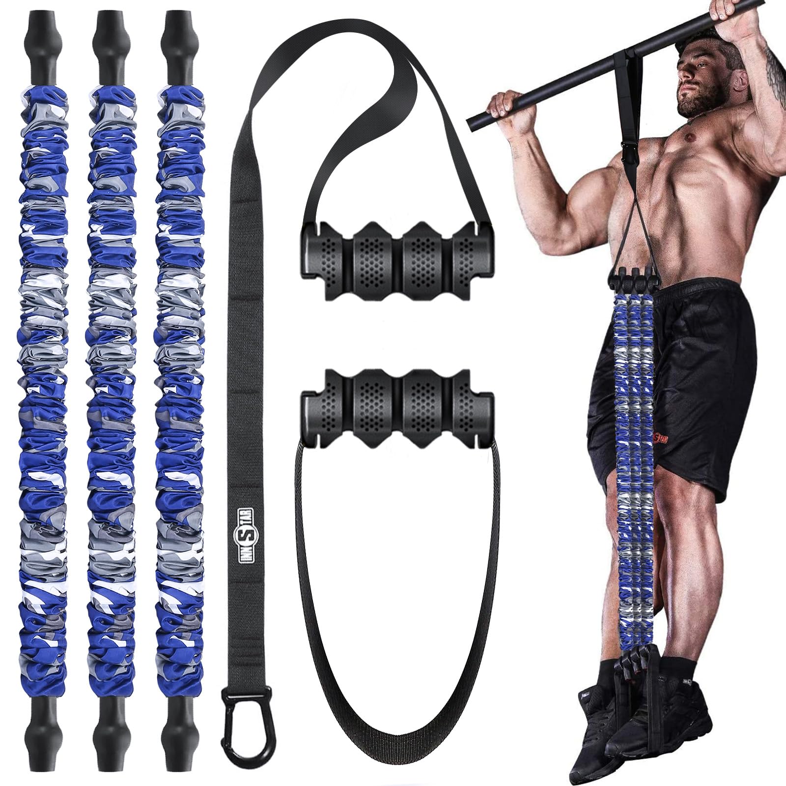 INNSTARPull Up Assistance Bands, 3 Heavy-Duty Adjustable Pull Up Bands Set, Pull Up Bands Assistance Bands for enhanced strength training