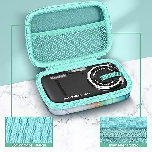 Miniatura 3 de Fintie Funda para cámara digital compatible con Kodak Pixpro FZ55, FZ45, FZ53, FZ43, WPZ2, Canon PowerShot ELPH 360, LecranCAMKORY, bolsa de