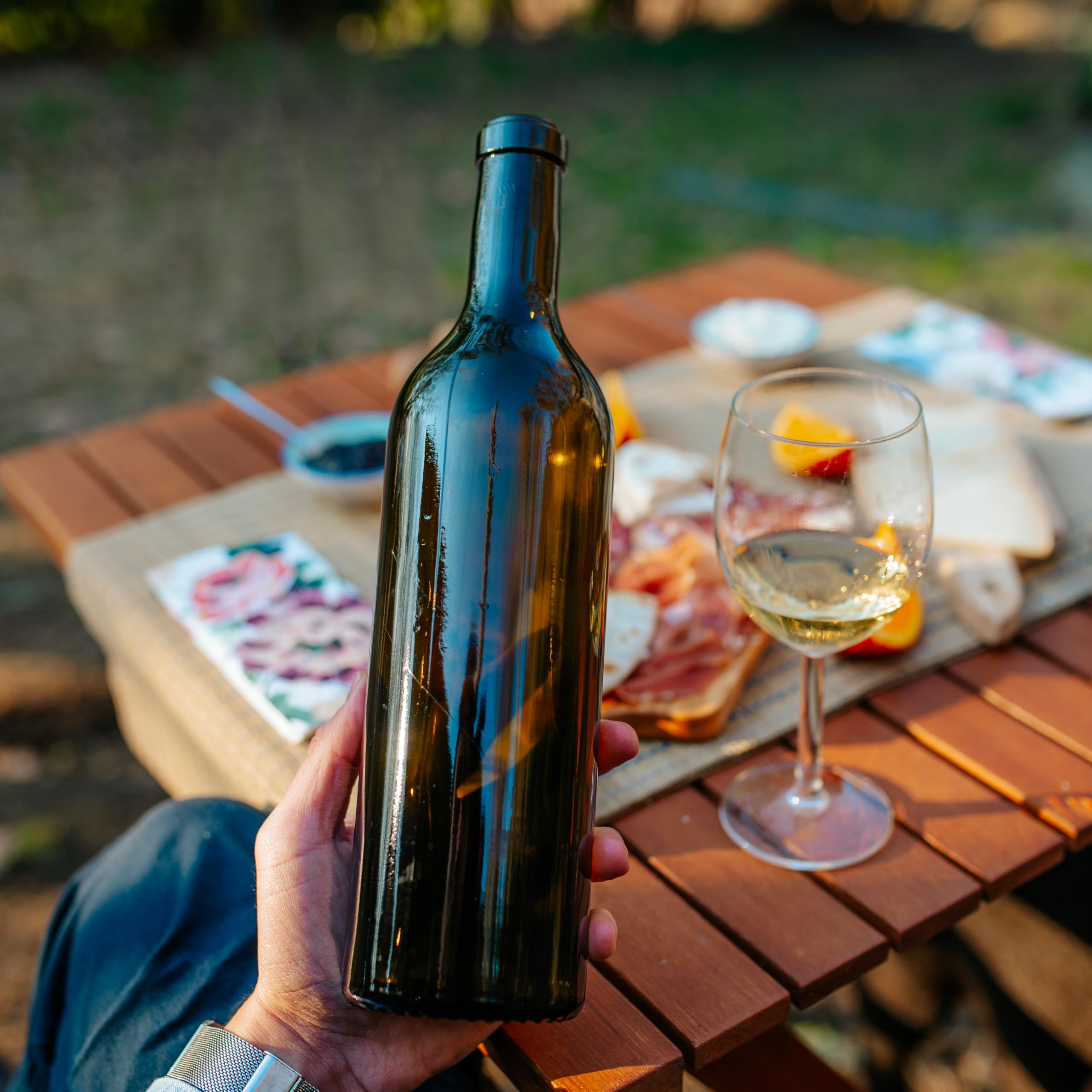 60 Bottiglie Bordolese Colore Uvag per Vino (750ml) Bottiglie per Amari Pregiati in Vetro